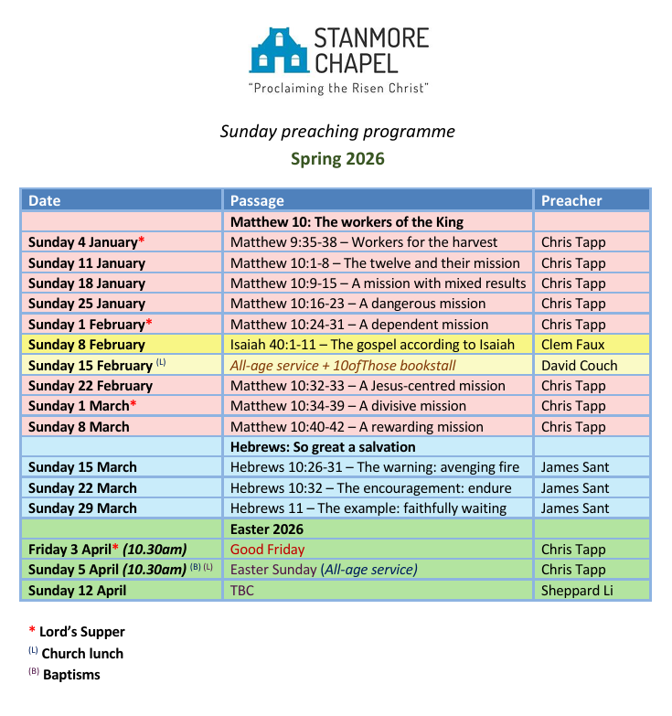 Spring '26 term card