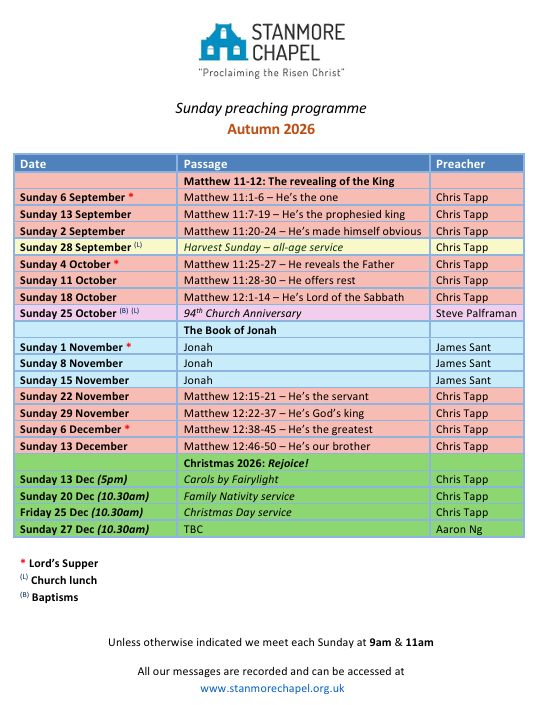 Autumn '26 term card